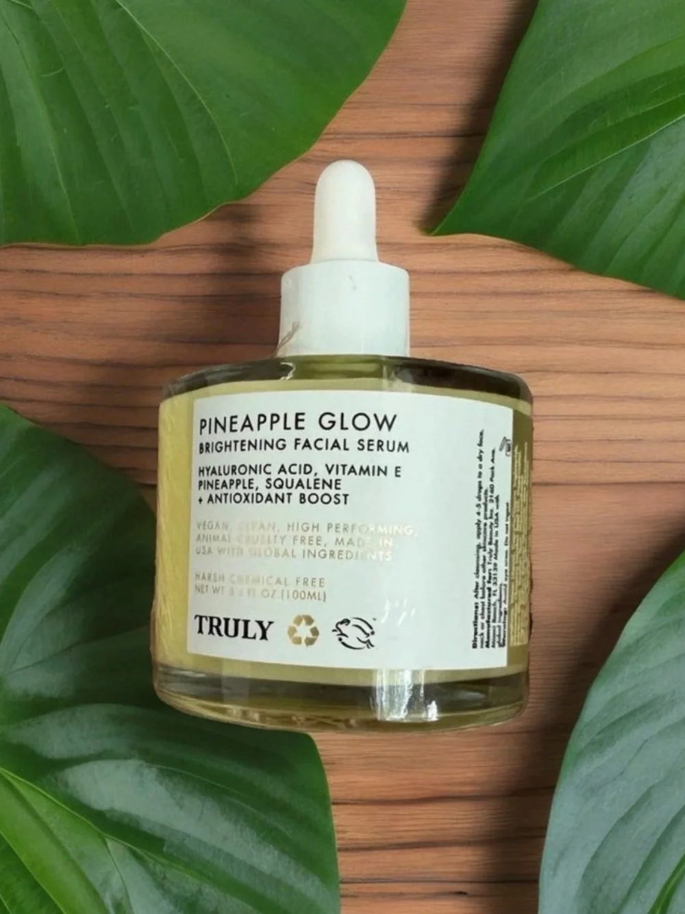 TRULY Pineapple Glow Brightening Facial Serum – Yellow and White Dropper
